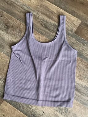 a. new day Ribbed Lavender Tank Top - Women